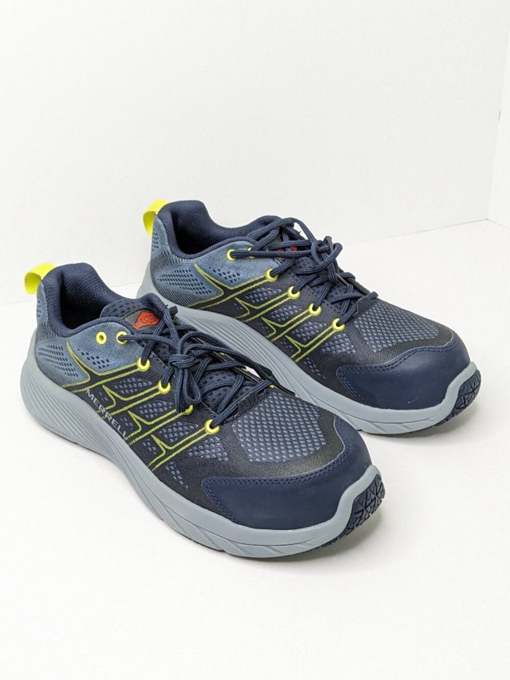 Merrell Moab Flight Safety Toe Work Shoes, Navy, Men's 8